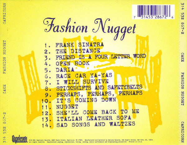 Cake : Fashion Nugget (CD, Album)