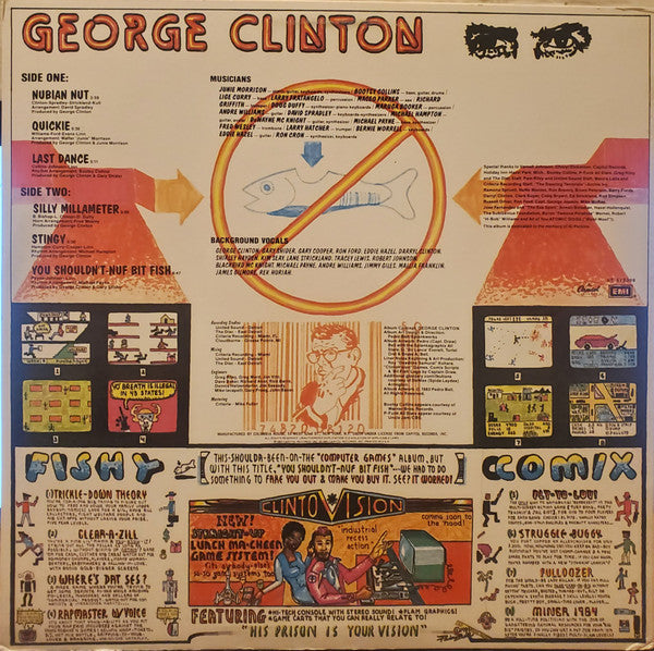 George Clinton : You Shouldn't-Nuf Bit Fish (LP, Album, Club)