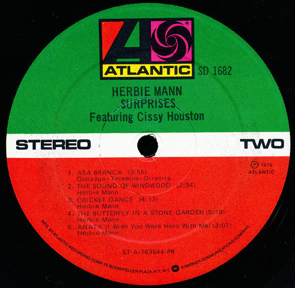 Herbie Mann Featuring Cissy Houston : Surprises (LP, Album, PR )