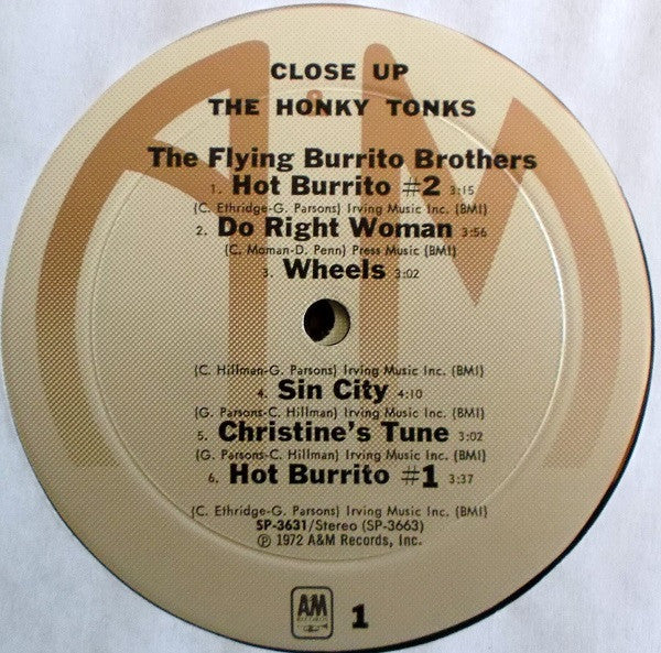 The Flying Burrito Bros : Close Up The Honky Tonks (2xLP, Comp)