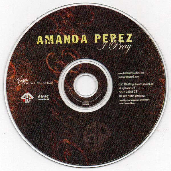 Amanda Perez : I Pray (CD, Album)