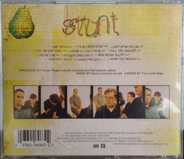 Barenaked Ladies : Stunt (CD, Album, Club)