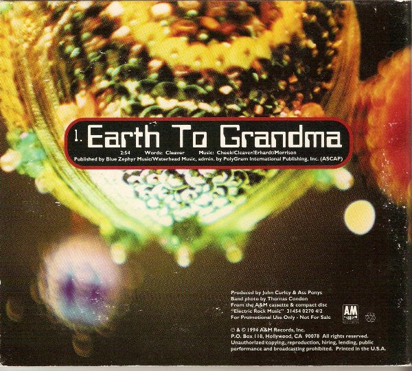 Ass Ponys : Earth To Grandma (CD, Single, Promo)