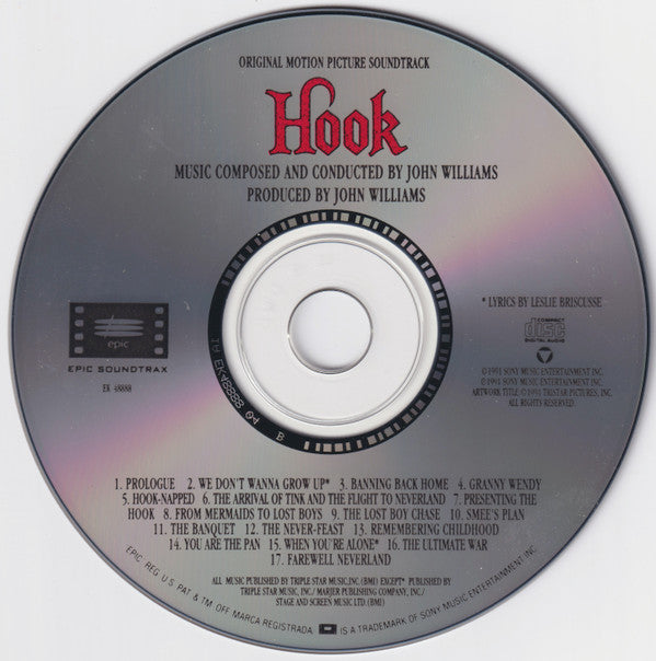 John Williams (4) : Hook (Original Motion Picture Soundtrack) (CD, Album)