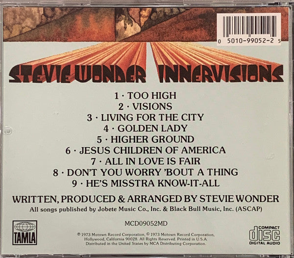 Stevie Wonder : Innervisions (CD, Album)