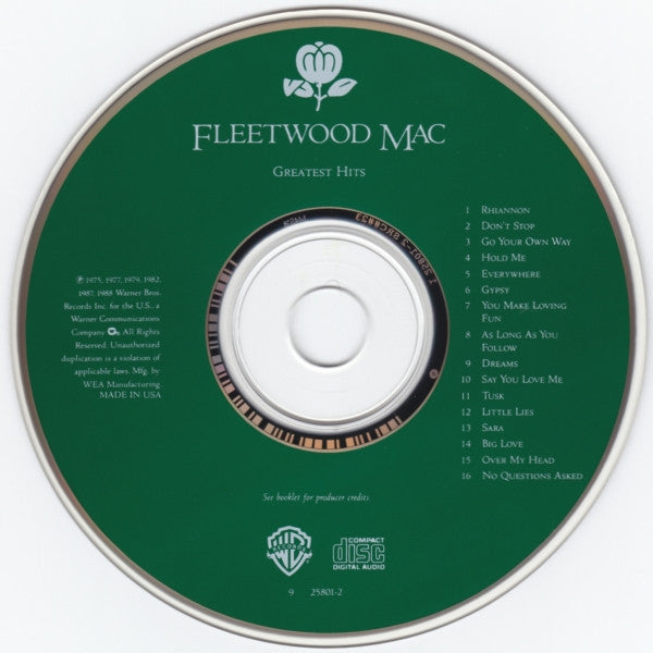 Fleetwood Mac : Greatest Hits (CD, Comp, RP, SRC)