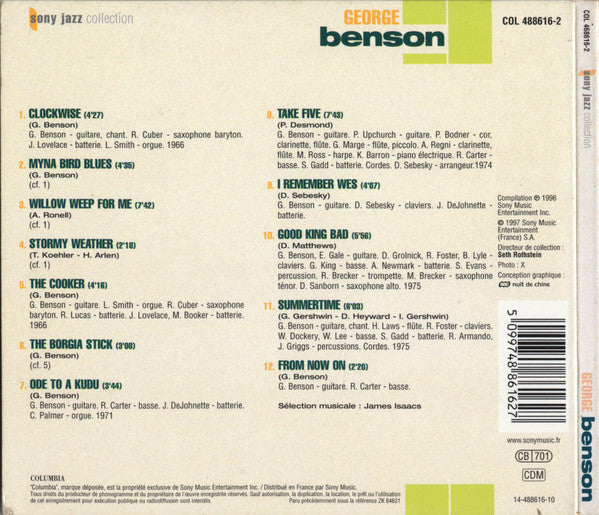 George Benson : Sony Jazz Collection (CD, Comp)