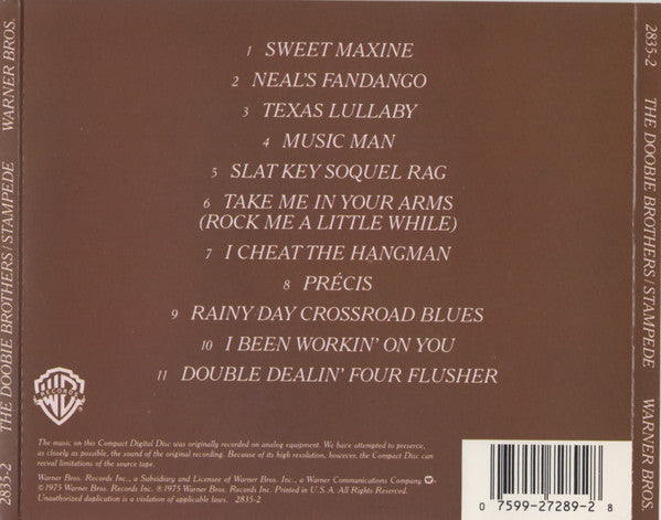 The Doobie Brothers : Stampede (CD, Album, RE)