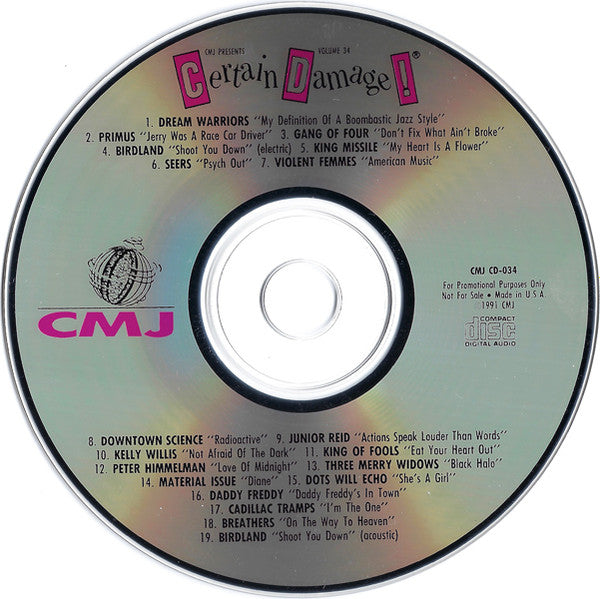 Various : CMJ Presents Certain Damage! - Volume 34 (CD, Comp, Promo)