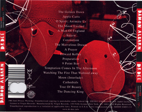 Damon Albarn : Dr Dee (CD, Album, Promo)