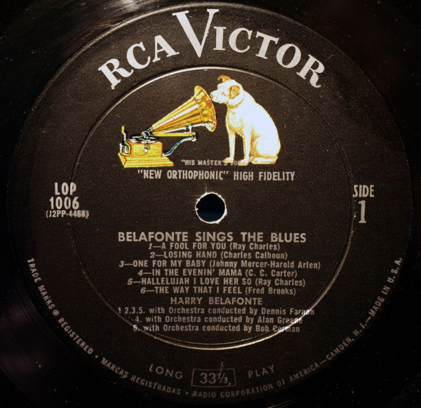 Harry Belafonte : Belafonte Sings The Blues (LP, Album, Mono, Roc)