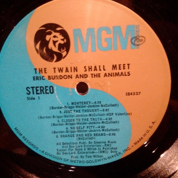 Eric Burdon & The Animals : The Twain Shall Meet (LP, Album, Lab)