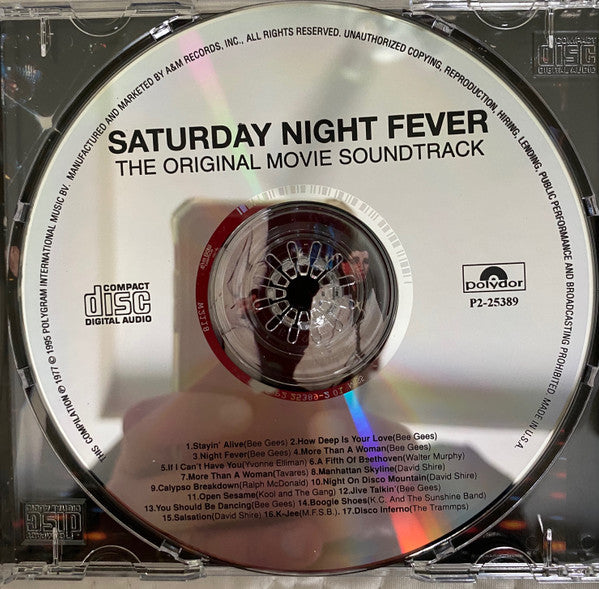 Various : Saturday Night Fever (The Original Movie Sound Track) (CD, Album, Comp, Club, RE, RM)