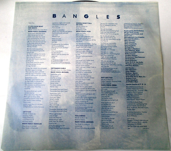 Bangles : Different Light (LP, Album, RE, No )