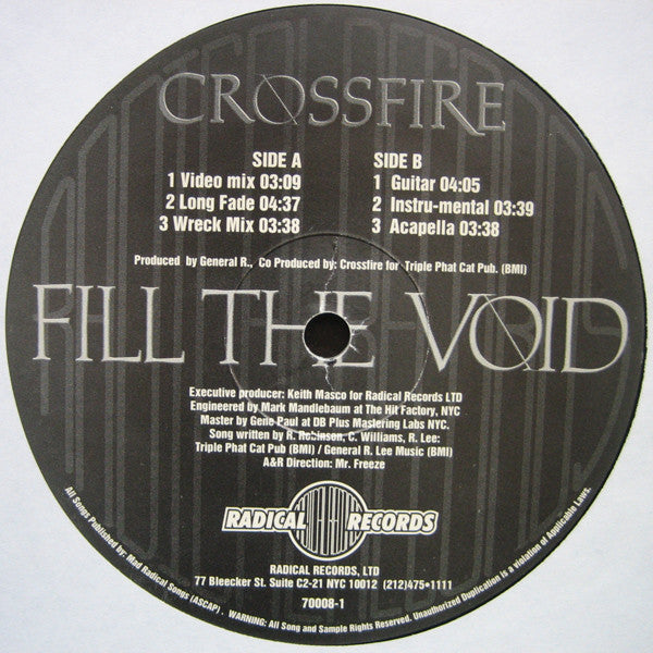 Crossfire (5) : Fill The Void (12")