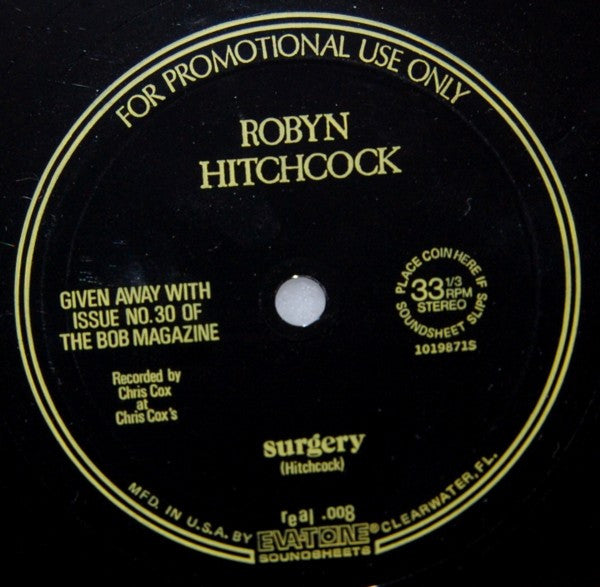 Robyn Hitchcock : Surgery (Flexi, 7", S/Sided, Promo)