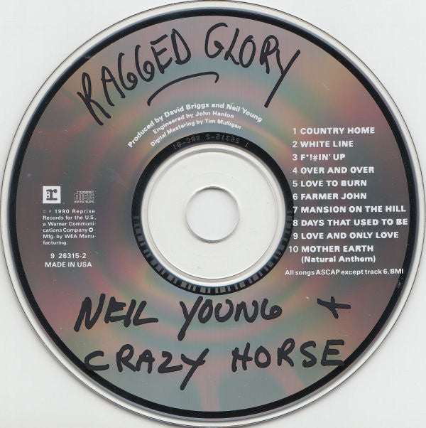 Neil Young + Crazy Horse : Ragged Glory (CD, Album)