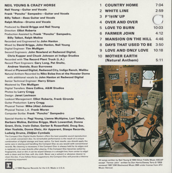 Neil Young + Crazy Horse : Ragged Glory (CD, Album)