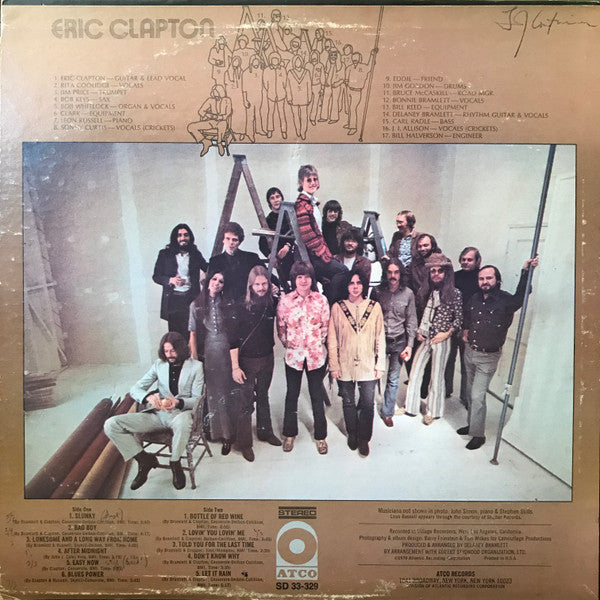 Eric Clapton : Eric Clapton (LP, Album, Pre)