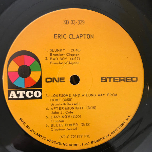 Eric Clapton : Eric Clapton (LP, Album, Pre)