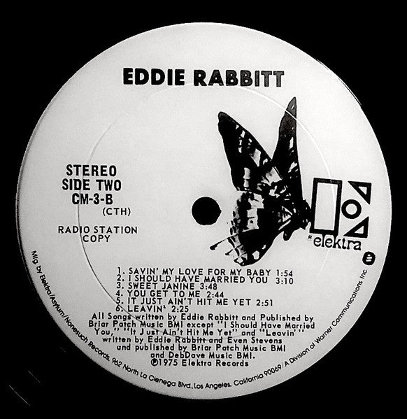Eddie Rabbitt : Eddie Rabbitt (LP, Album, Promo, CTH)