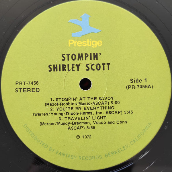 Shirley Scott / Don Patterson / Eddie "Lockjaw" Davis : Stompin' (LP, Album, RE)
