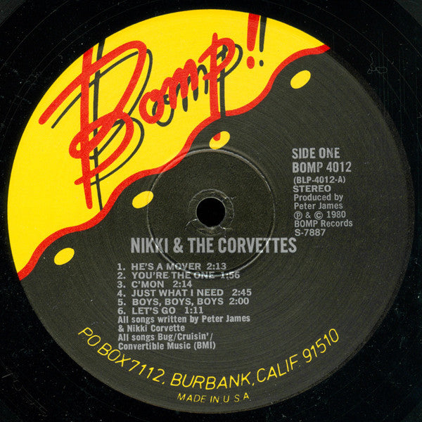 Nikki And The Corvettes* : Nikki And The Corvettes (LP, Album)