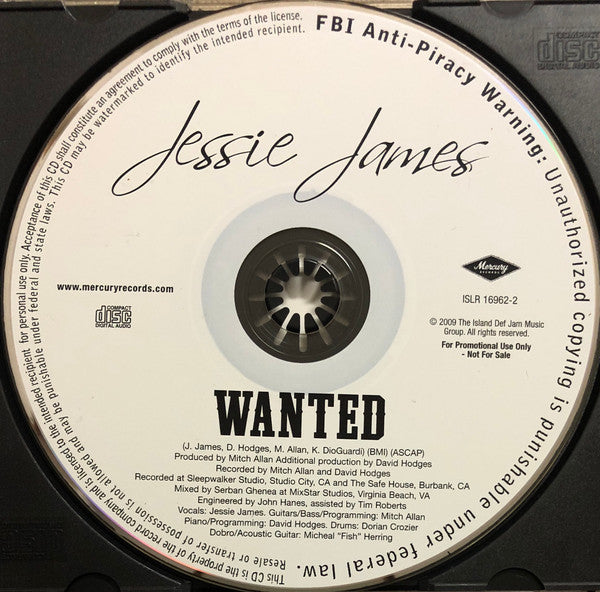 Jessie James (2) : Wanted (CD, Single, Promo)