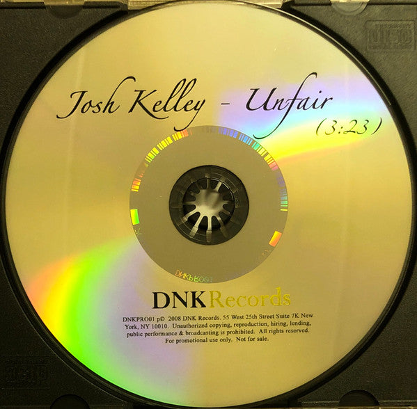 Josh Kelley : Unfair (CD, Single, Promo)