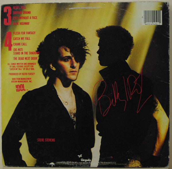 Billy Idol : Rebel Yell (LP, Album, Pit)