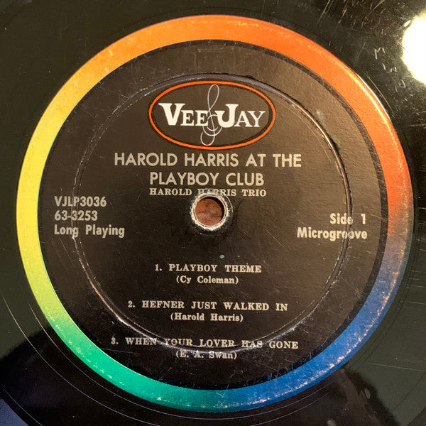 Harold Harris : At The Playboy Club (LP, Album, Mono)