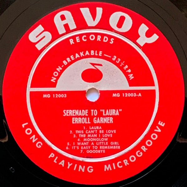 Erroll Garner : Plays Serenade To "Laura" (LP, Comp, Mono, RM, RP, MGM)