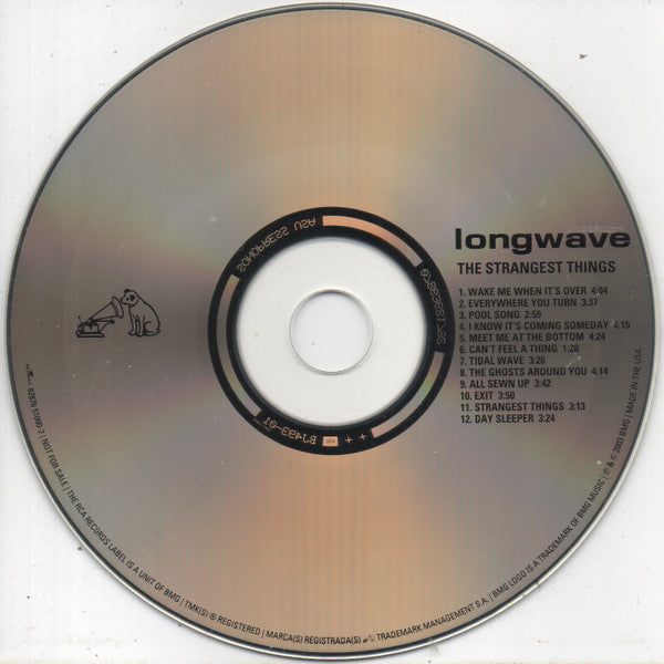 Longwave : The Strangest Things (CD, Album, Promo)