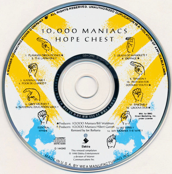 10,000 Maniacs : Hope Chest (The Fredonia Recordings 1982 - 1983) (CD, Comp, Club)