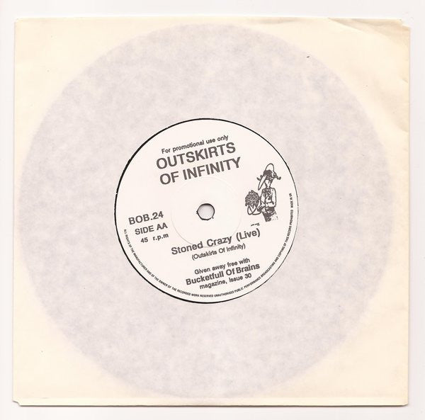 Died Pretty / Outskirts Of Infinity : Stoneage Cinderella (Live) / Stoned Crazy (Live) (7", Promo)