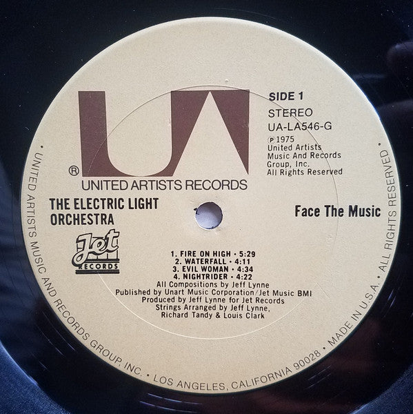 Electric Light Orchestra : Face The Music (LP, Album, CRC)