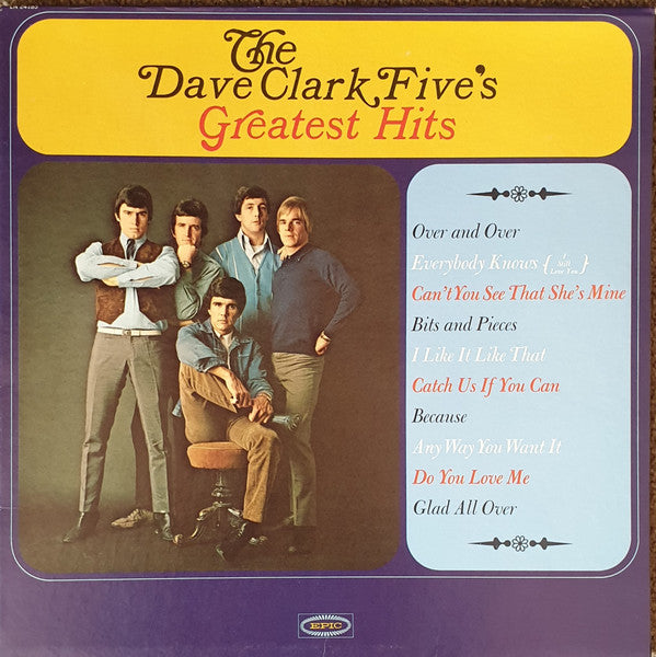 The Dave Clark Five : The Dave Clark Five's Greatest Hits (LP, Album, Comp, Mono, Ter)