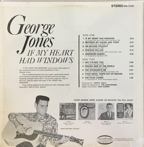 George Jones (2) : If My Heart Had Windows (LP)