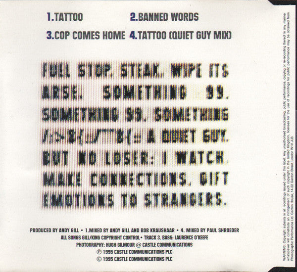 Gang Of Four : Tattoo (CD, EP)