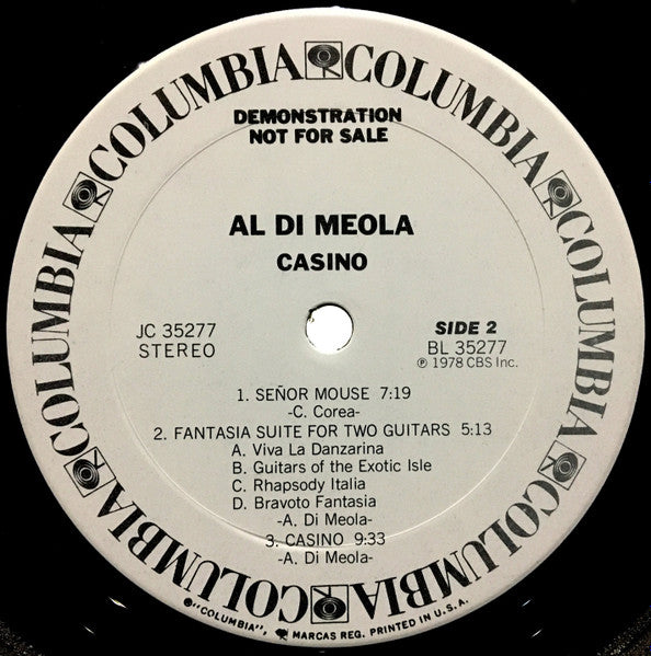 Al Di Meola : Casino (LP, Album, Promo, San)