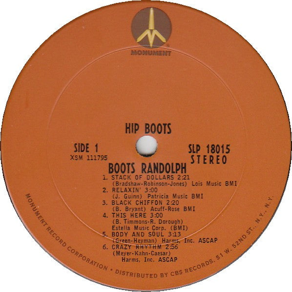 Boots Randolph : Hip Boots! (LP, Album)