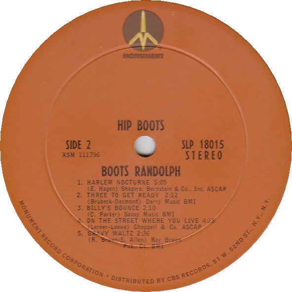 Boots Randolph : Hip Boots! (LP, Album)