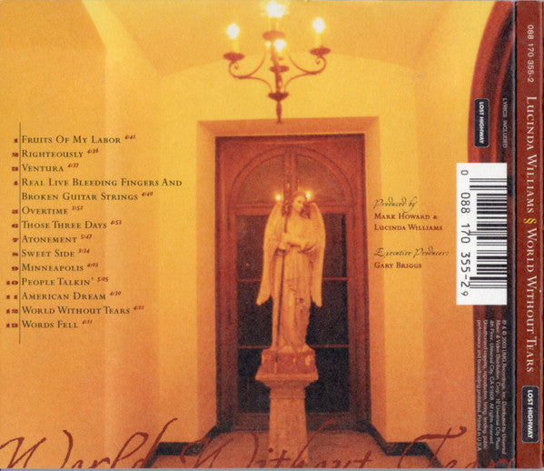 Lucinda Williams : World Without Tears (HDCD, Album, Dig)