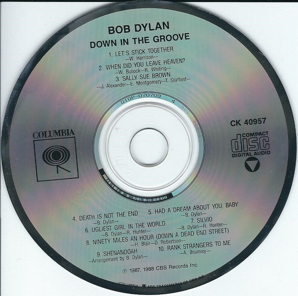 Bob Dylan : Down In The Groove (CD, Album, RP, DAD)