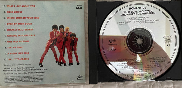 The Romantics : What I Like About You (And Other Romantic Hits) (CD, Comp, RM, RP)