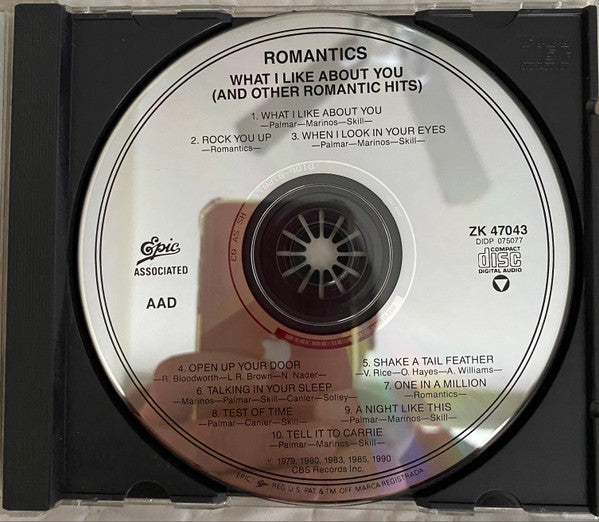 The Romantics : What I Like About You (And Other Romantic Hits) (CD, Comp, RM, RP)
