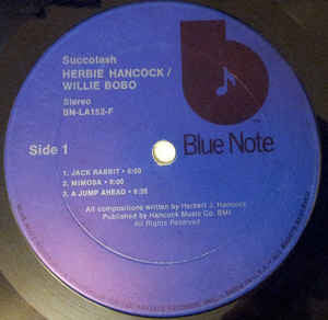 Herbie Hancock / Willie Bobo : Succotash (LP, Album, RE)