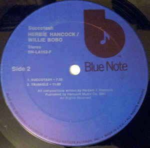 Herbie Hancock / Willie Bobo : Succotash (LP, Album, RE)