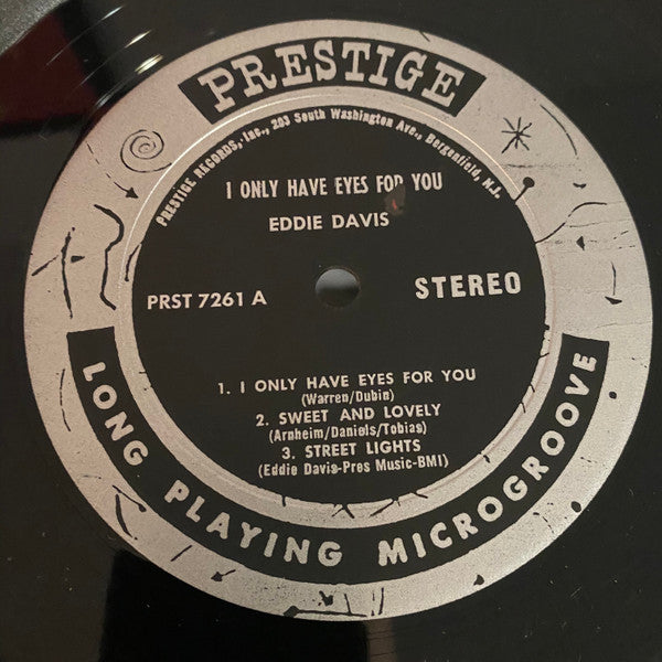 Eddie "Lockjaw" Davis With The Paul Weeden Trio : I Only Have Eyes For You (LP, Album)