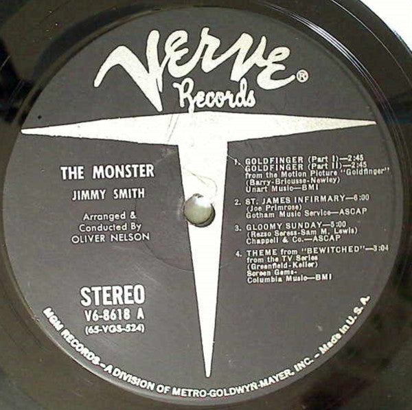 Jimmy Smith : Monster (LP, Album, MGM)